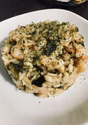 Una foto de Risotto de algas