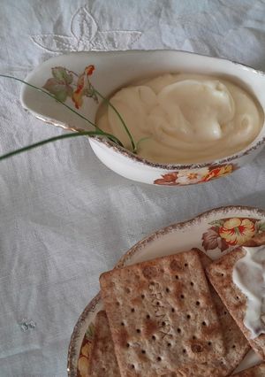 Una foto de Mayonesa cocida casera, bien sanita🥣