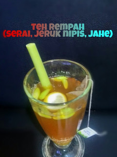 Foto resep Teh rempah (serai, jeruk nipis, jahe)