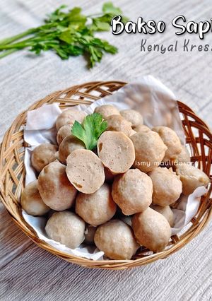 Foto resep Bakso Sapi Kenyal Kress (Olahan Daging Kurban)