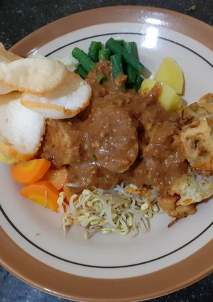 Foto resep 08. Gado gado bumbu sambel pecel