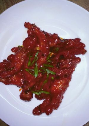 Foto resep Ceker krispi bumbu korea (gochujang)