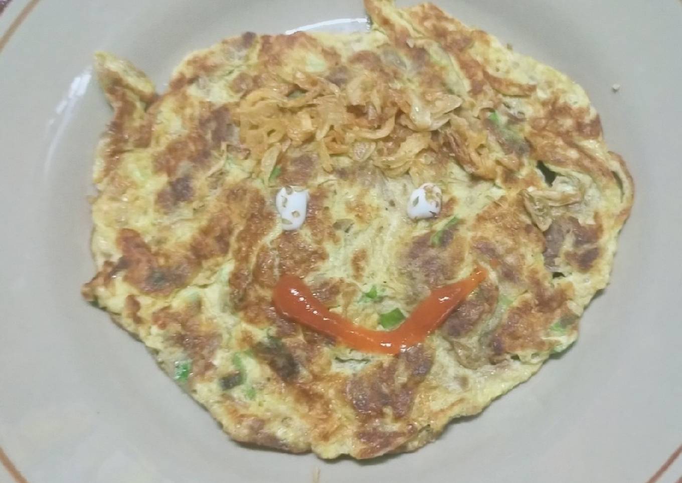 Telor Dadar Rendang (3 bahan)