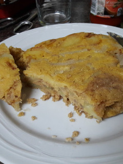 Una foto de 🇪🇸 Tortilla "española" de patata y nuez vegana