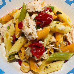 A picture of Quick Chicken 🐔 Pasta Salad for a Crowd !!!!!! 😍.