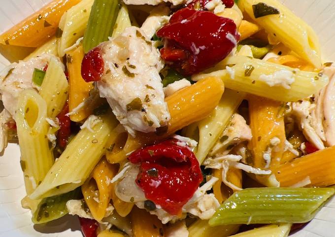 Quick Chicken 🐔 Pasta Salad for a Crowd !!!!!! 😍 Recipe by Crock Pot ...