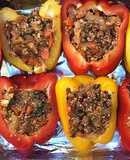 Pimientos al horno rellenos