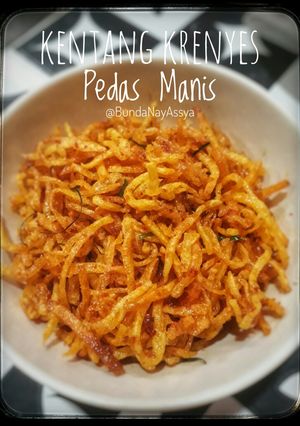 Foto resep Kentang Krenyes Pedas Manis