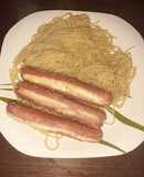 Vienesas con queso