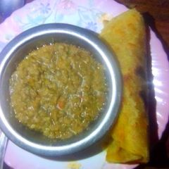A picture of Stewed Greengram with Chapatis#Cooked with Cookpad.