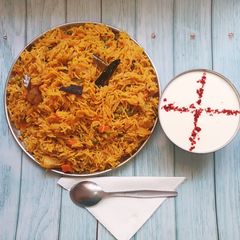 A picture of Mixed Vegetables Masala Rice.