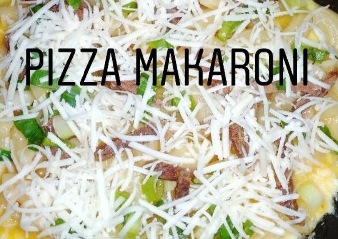Resep Pizza makaroni rumahan Anti Gagal