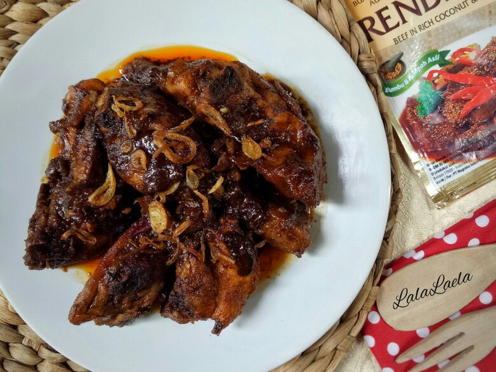 Resep: Rendang Ayam Bumbu Instan Kekinian