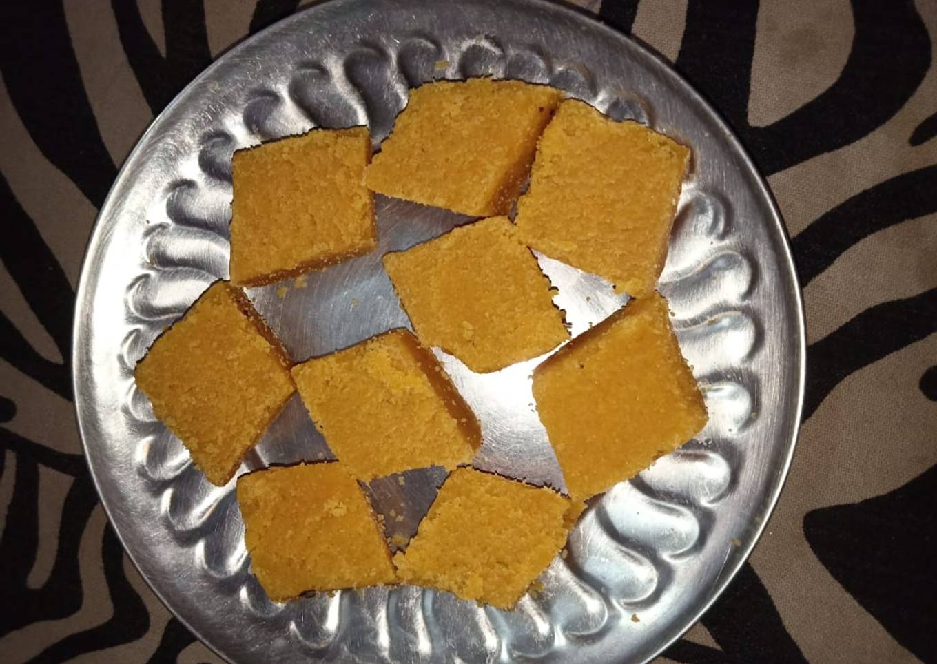 Gram flour barfi