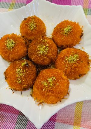 صورة لوصفة كنافة بقالب الكب كيك 👌👏🧁