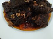 Gambar rendang daging kerbau