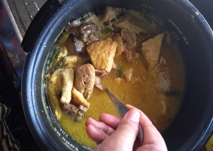 Ini dia! Resep praktis memasak Sayur lodeh campur ati &amp;sayap dijamin nikmat