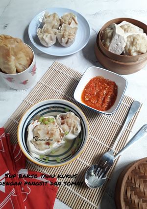 Foto resep Sup bakso tahu kukus dengan pangsit dan somay