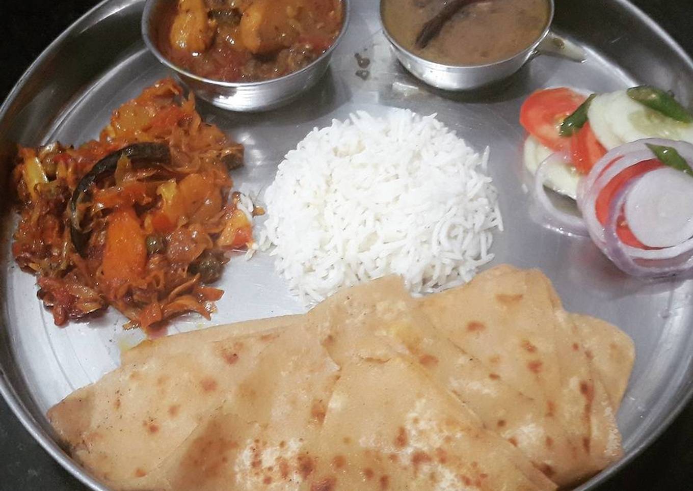 Healthy and tasty veg.thali