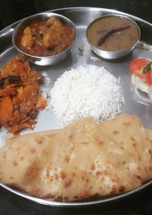 A picture of Healthy and tasty veg.thali.