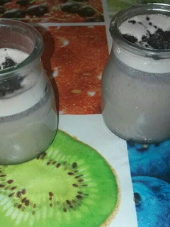 Una foto de Pannacota de oreo