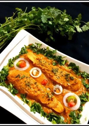 A picture of Soya Chap masala.