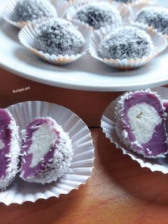 Foto resep Mochi tanpa tepung ketan (isi pasta kelapa)