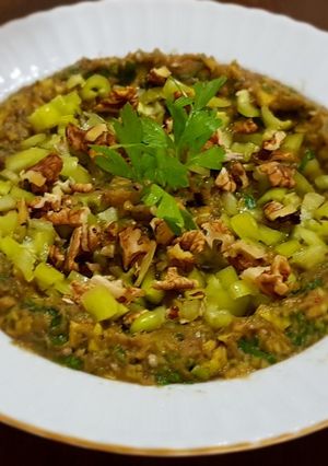 A picture of Baba Ghanoush بابا غنوج.