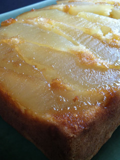 A picture of Pear Upside-down Cake.