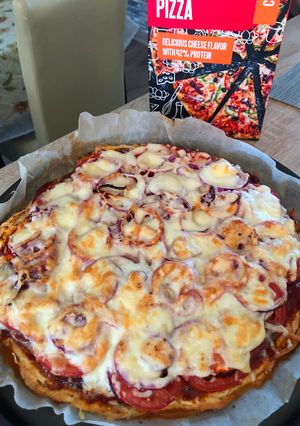 Proteines pizza recept fotója
