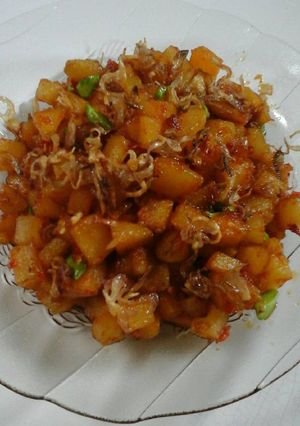 Foto resep Sambal goreng kentang sederhana