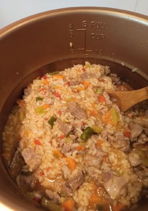 Una foto de Arroz con cosas