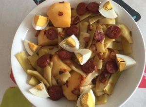 Foto principal de Fréjoles amarillos con chorizo (judías amarillas)