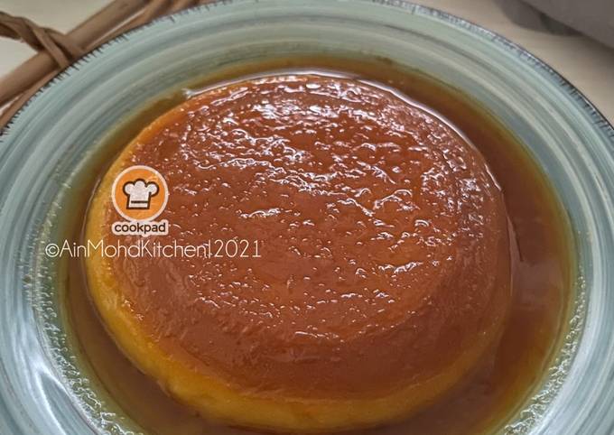 Resipi Puding Karamel Tanpa Telur Di Kukus Oleh Ain Mohd Kitchen Cookpad