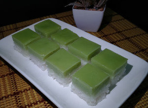Gambar Kuih Seri Muka Sukatan Cawan