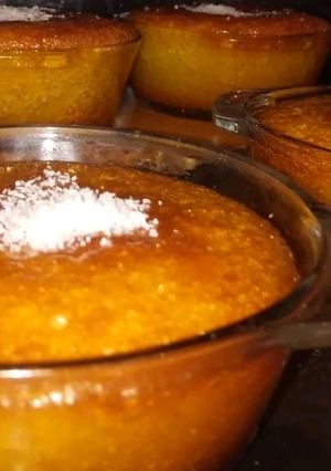 صورة لوصفة بسبوسة في قوالب فردية 😋😋