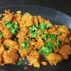 A picture of Leftover pulao muthia.