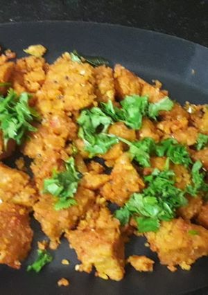 A picture of Leftover pulao muthia.