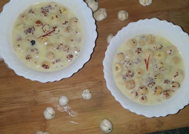 Recipe of Favorite Makhana custard kheer