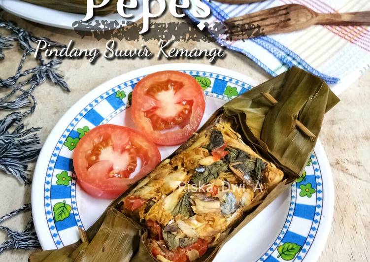 Cara Gampang memasak Pepes Pindang Suwir Kemangi yang praktis