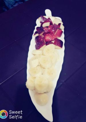 صورة لوصفة موز 🍌 و تفاح 🍎 و عسل 🍯