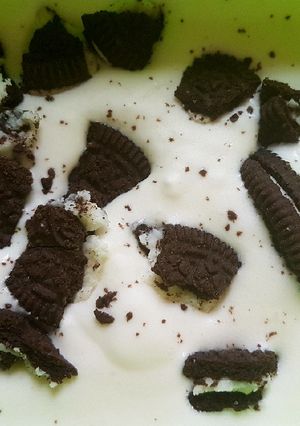 A picture of Oreo icecream.