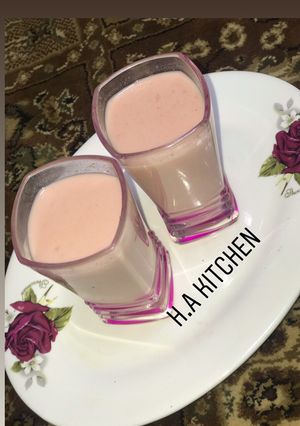 A picture of Watermelon& Banana smoothie.