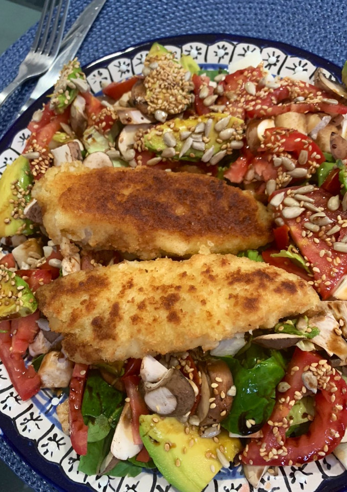 Una foto de Ensalada Tilapia