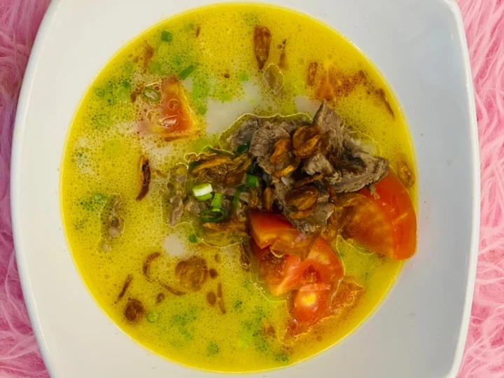 Langkah Mudah untuk Membikin Resep Resep Soto Betawi daging sapi yang Menggugah Selera Anti Ribet, Uenak Banget