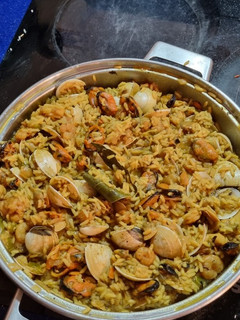 Una foto de Arroz con marisco