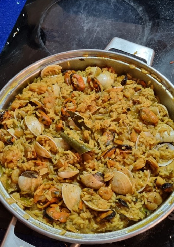 Una foto de Arroz con marisco