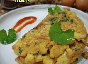 Foto resep Telur Dadar Pegagan