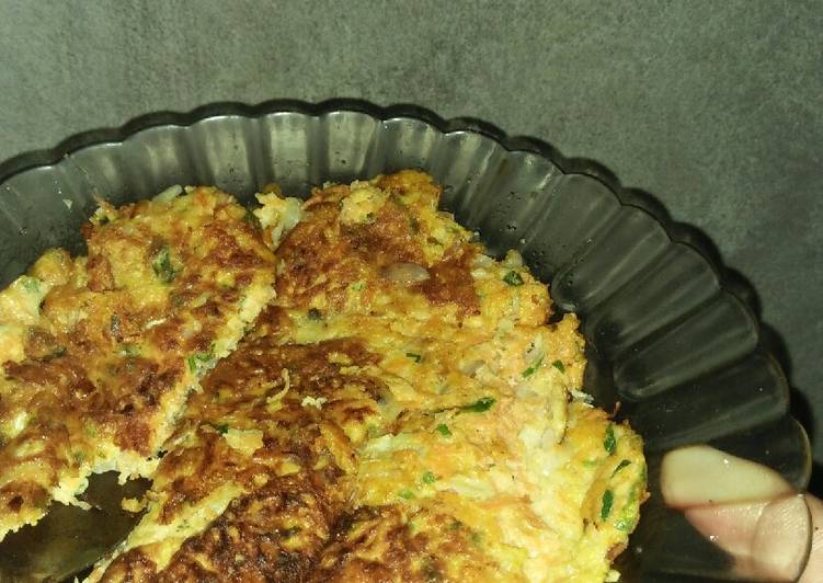 Omelet sayur with keju