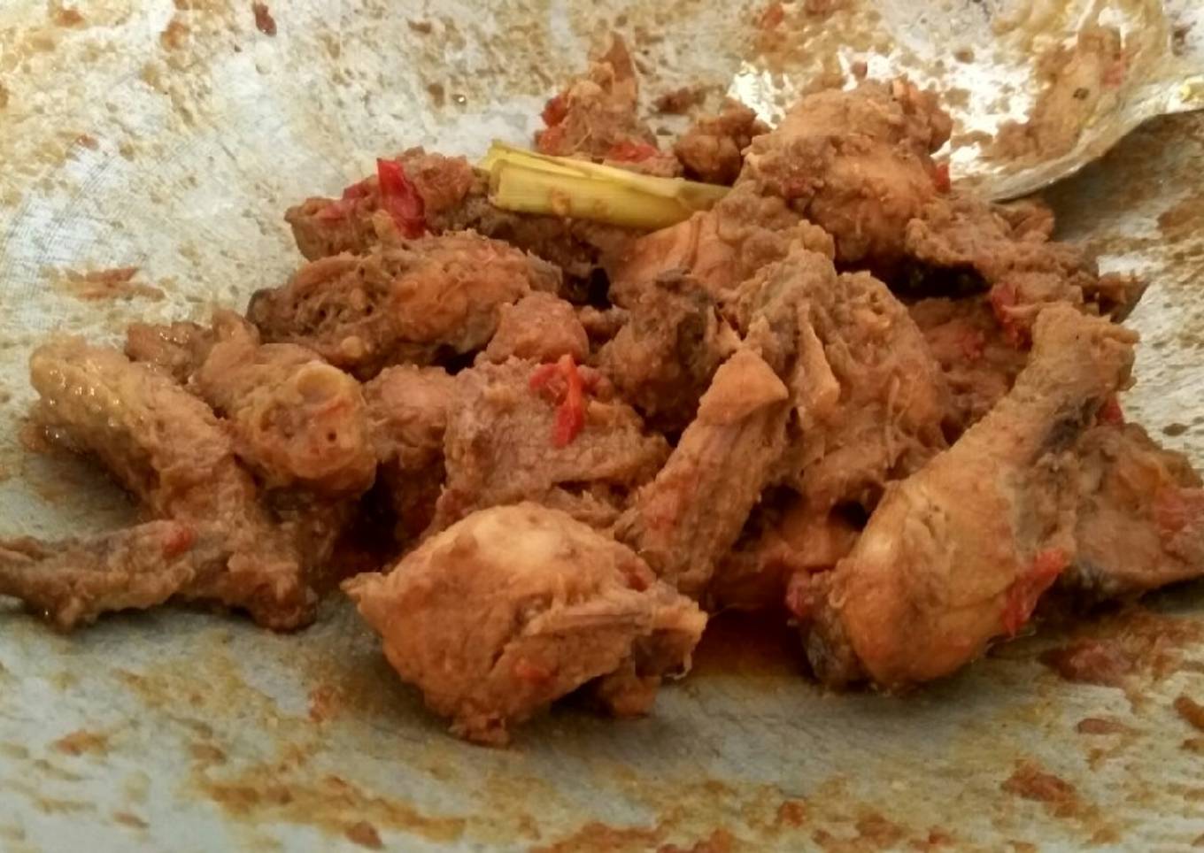 Rendang ayam maknyos👍👍